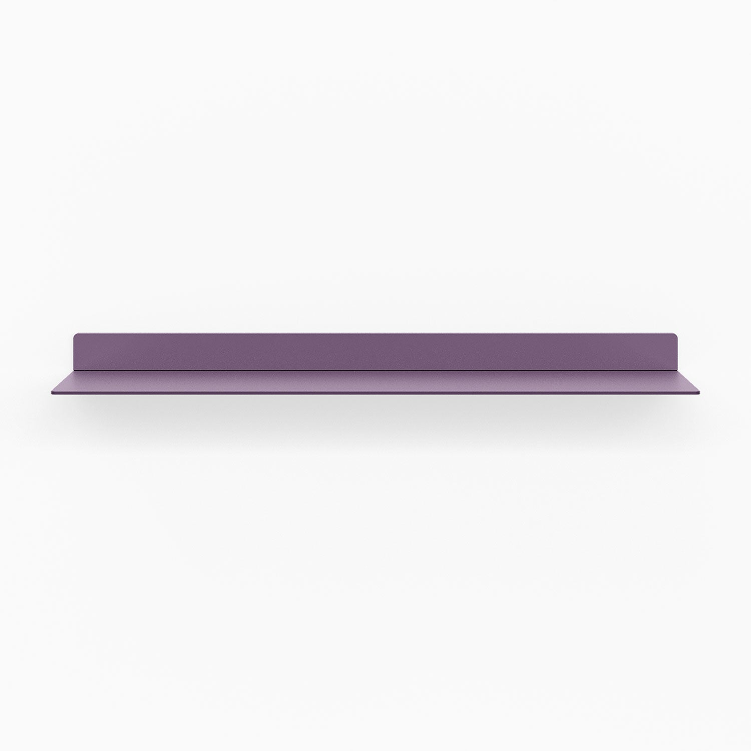 Beefy Bender FM 1 Metal Wall Shelf in deep nurple tone, minimalist metal floating shelf designed for sturdy wall display and functional organization.