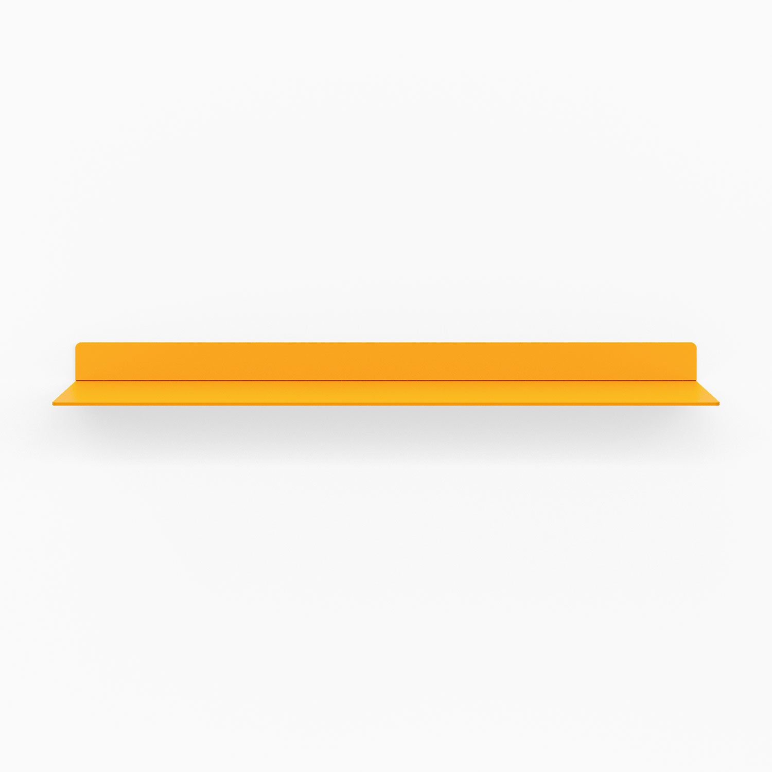 Beefy Bender FM 1 Metal Wall Shelf in bold orange crush, minimalist metal floating shelf designed for durable and stylish wall display and organization.