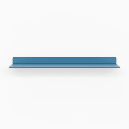 Beefy Bender FM 1 Metal Wall Shelf in muted steel blue, minimalist metal floating shelf crafted for durable, functional wall shelving and stylish display.