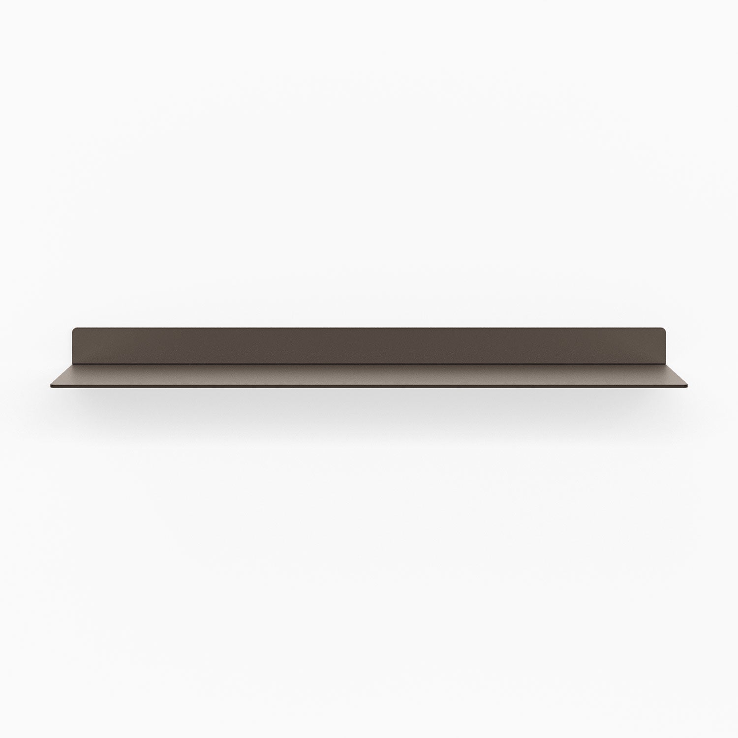 Beefy Bender FM 1 Metal Wall Shelf in matte tungsten finish, minimalist design for sturdy wall display and organization in modern living spaces.