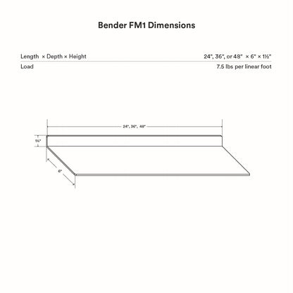 Bender FM 1 Metal Wall Shelf