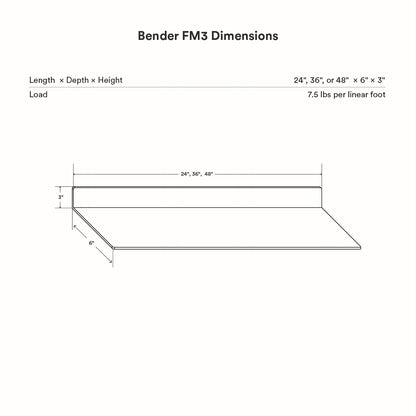 Bender FM 3 Metal Wall Shelf