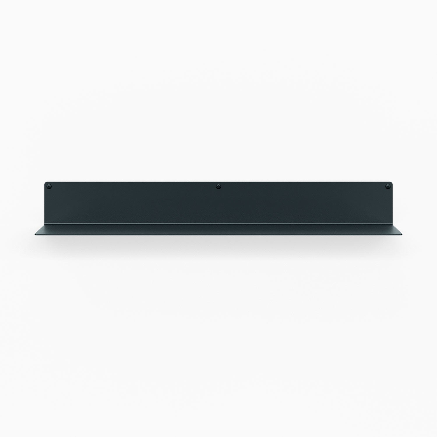 Bender FM 3 Metal Wall Shelf M2M in matte black metal floating shelf bracket for sleek wall display and organization by Shelfology