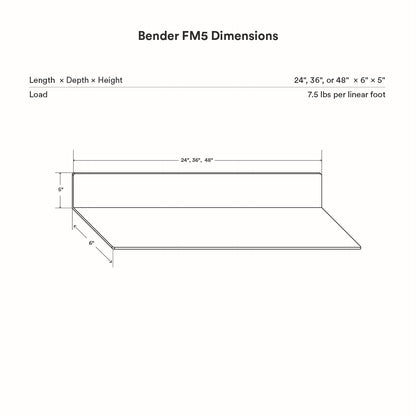 Bender FM 5 Metal Wall Shelf