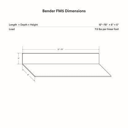 Bender FM 5 Metal Wall Shelf