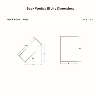 Book Wedgie El Uno - Concrete Book Rest
