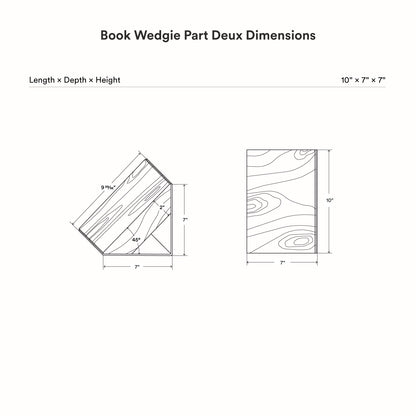 Book Wedgie Part Deux - Metal + Wood Book Rest