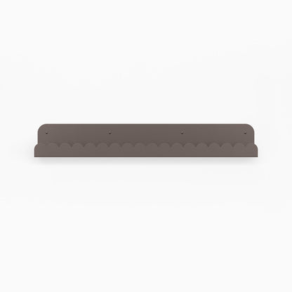 Mini Bubble Picture Ledge in arsenic steel with subtle mini bubble design for minimalist wall display and organization
