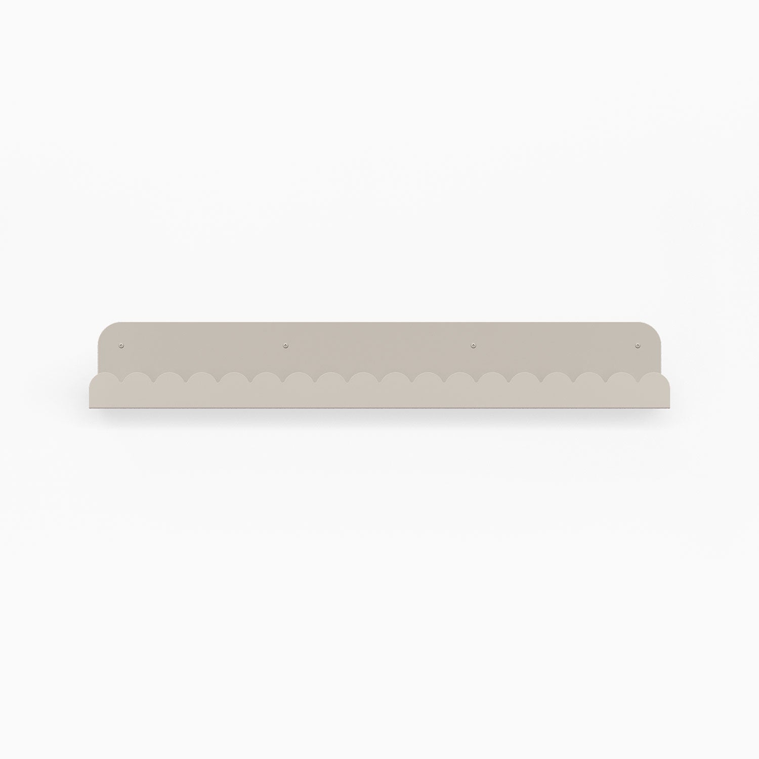 Mini Bubble Picture Ledge in concretey steel with rounded mini bubble design for stylish wall display and floating shelf storage