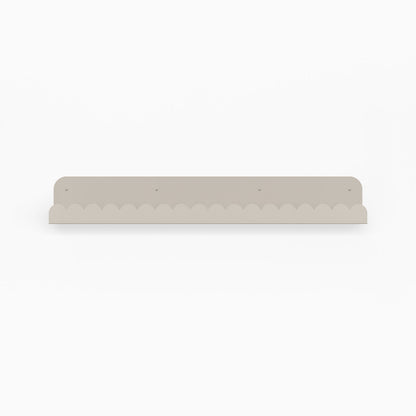 Mini Bubble Picture Ledge in concretey steel with rounded mini bubble design for stylish wall display and floating shelf storage