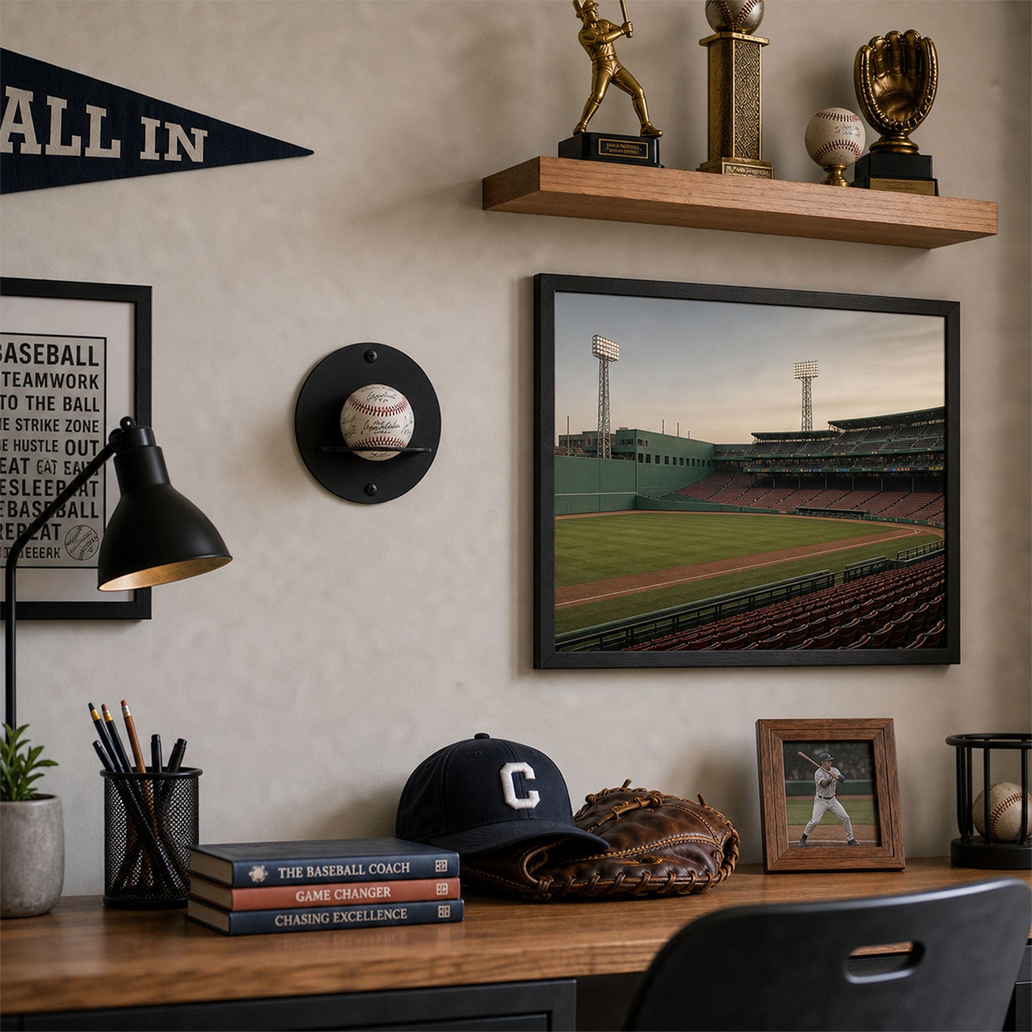 Change Up Baseball Display Shelf