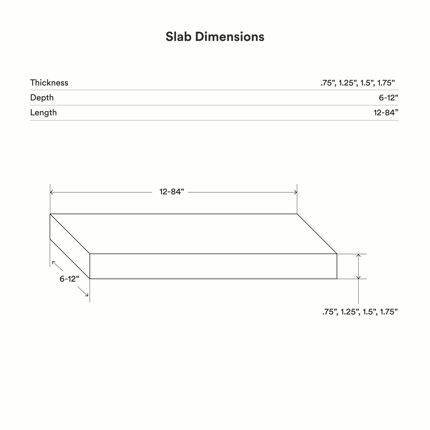 Black Wood Slab