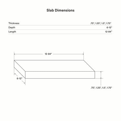 Black Wood Slab