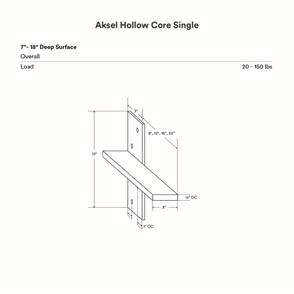 Drake Slimline Countertop Bracket (Black Primer)