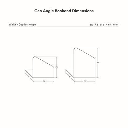 Geo Angle Bookend (Set of Two)
