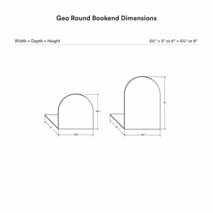 Geo Round Bookend (Set of Two)