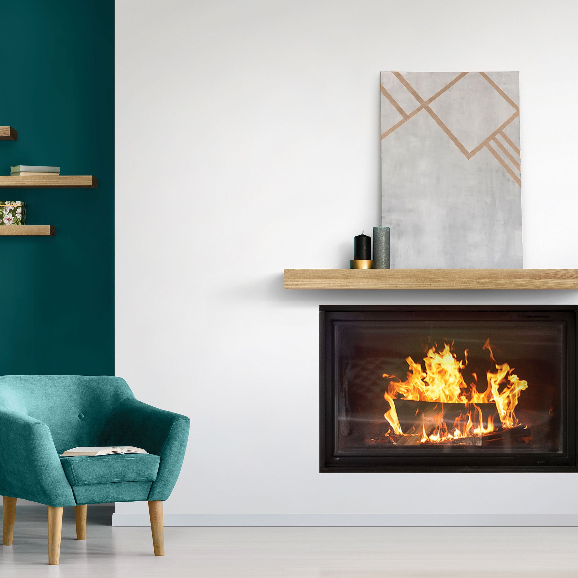 Glenn Ash Floating Mantel