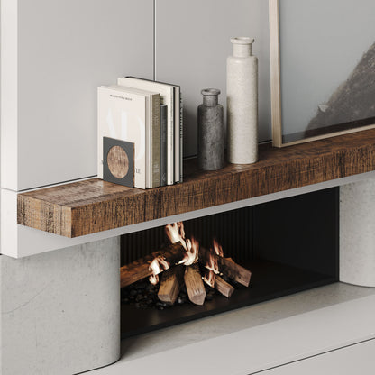 Glenn Nutmeg Rustic Floating Mantel