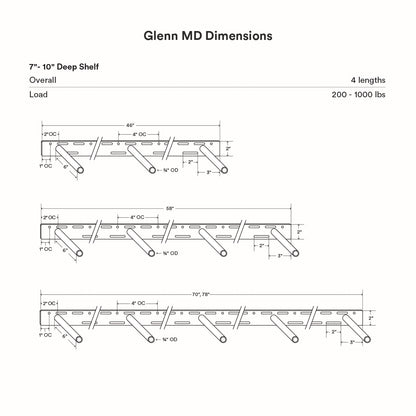 Glenn MD Floating Mantel Bracket