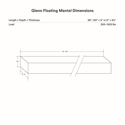 Glenn Maple Floating Mantel