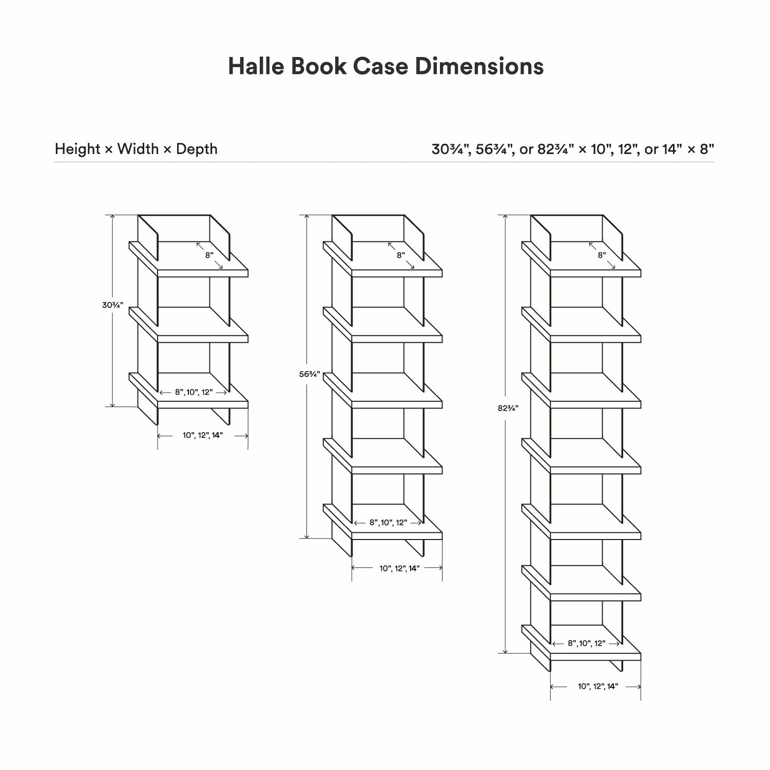 Halle Bookshelf (Walnut)