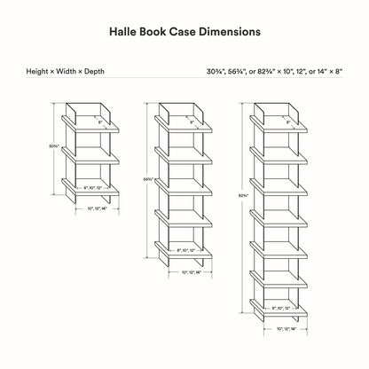 Halle Bookshelf (Walnut)