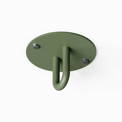 Minimalist olive green Hang On Ceiling Hook with a sturdy metal design, perfect for organized wall or ceiling storage in any room.