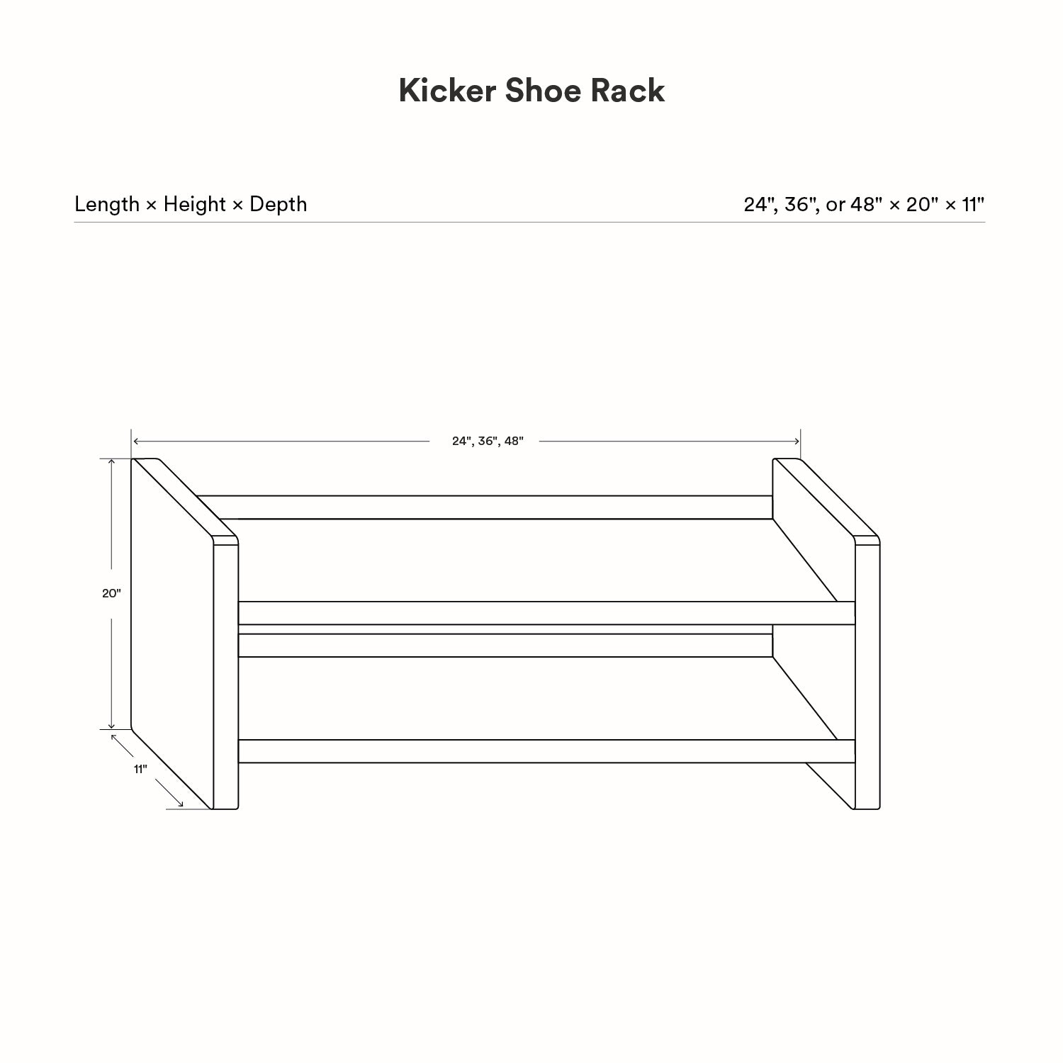 Kicker Shoe Rack