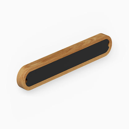 Minimalist Nico Knife Rail with solid hardwood frame and black inset, designed for functional wall storage and organization in kitchens.