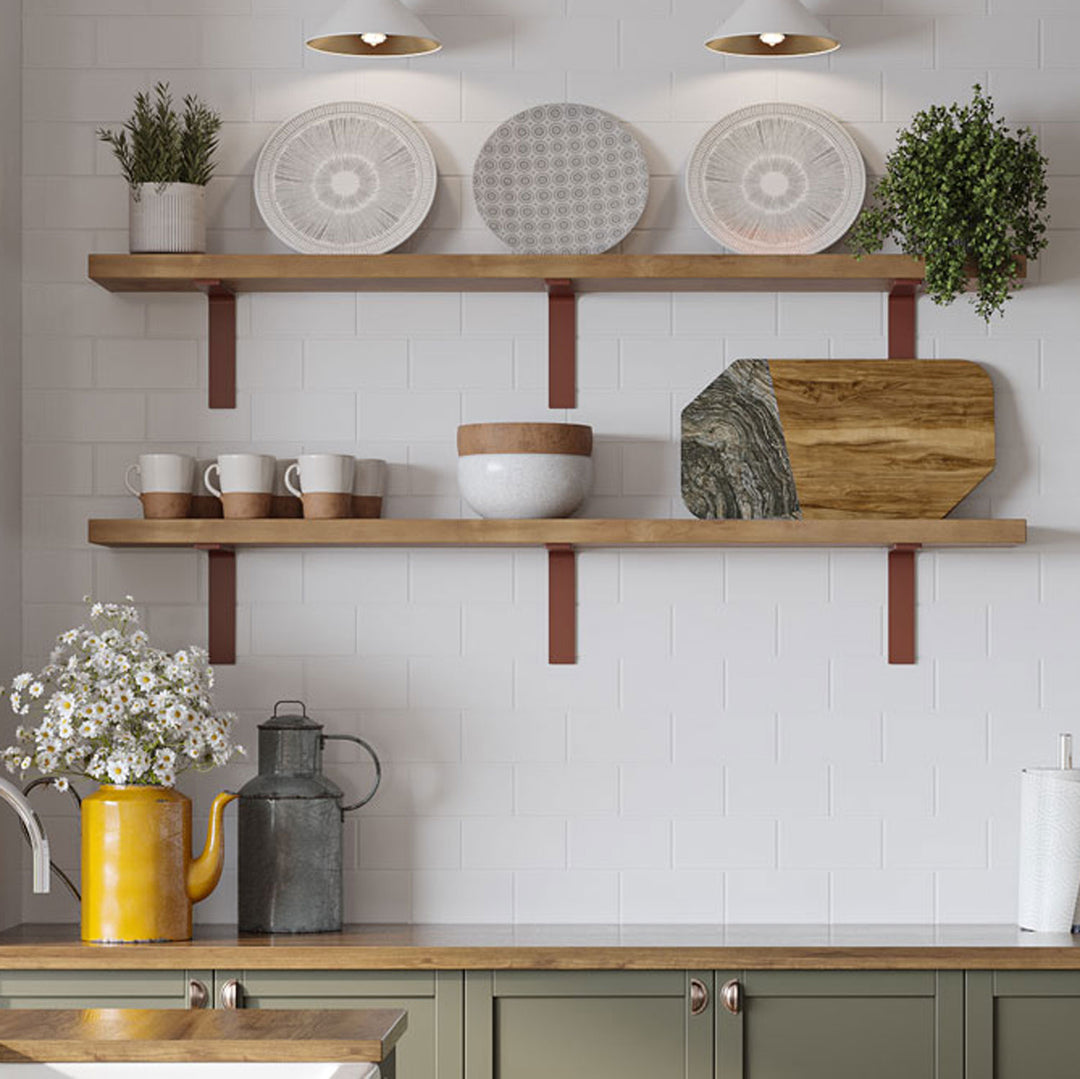 Visual Reference: Solid Wood Wall Shelves Built To Fit