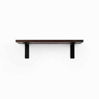 Leif Espresso Rustic Wall Shelf