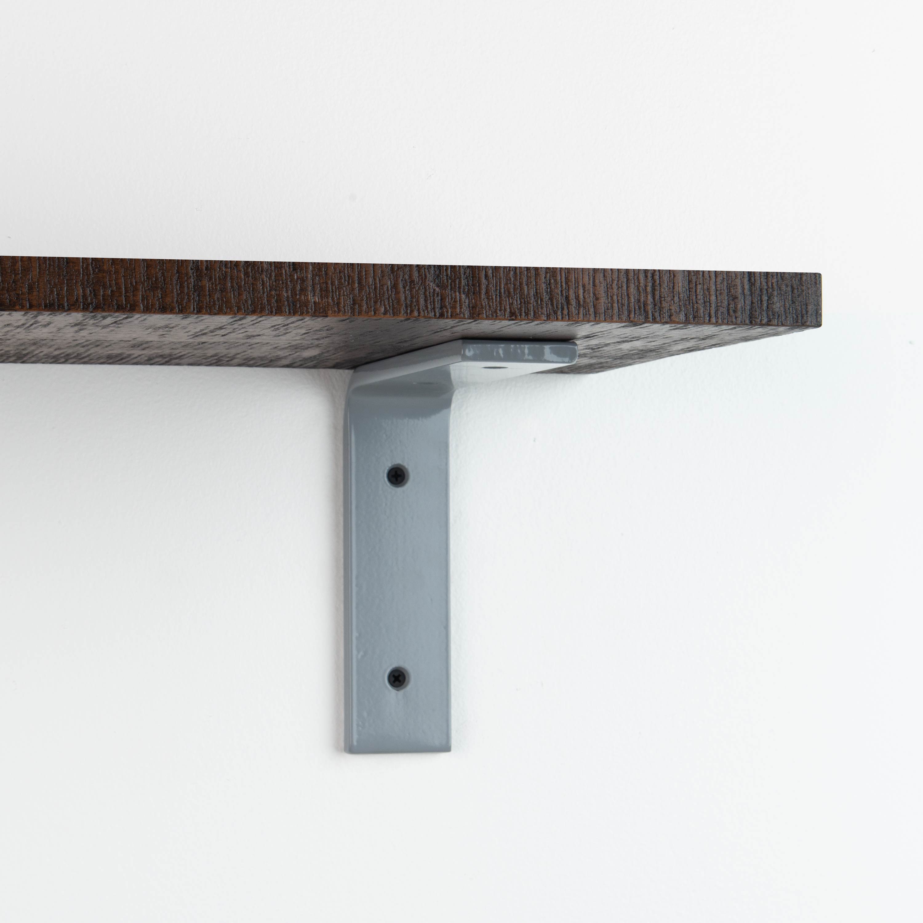 Leif Espresso Rustic Wall Shelf