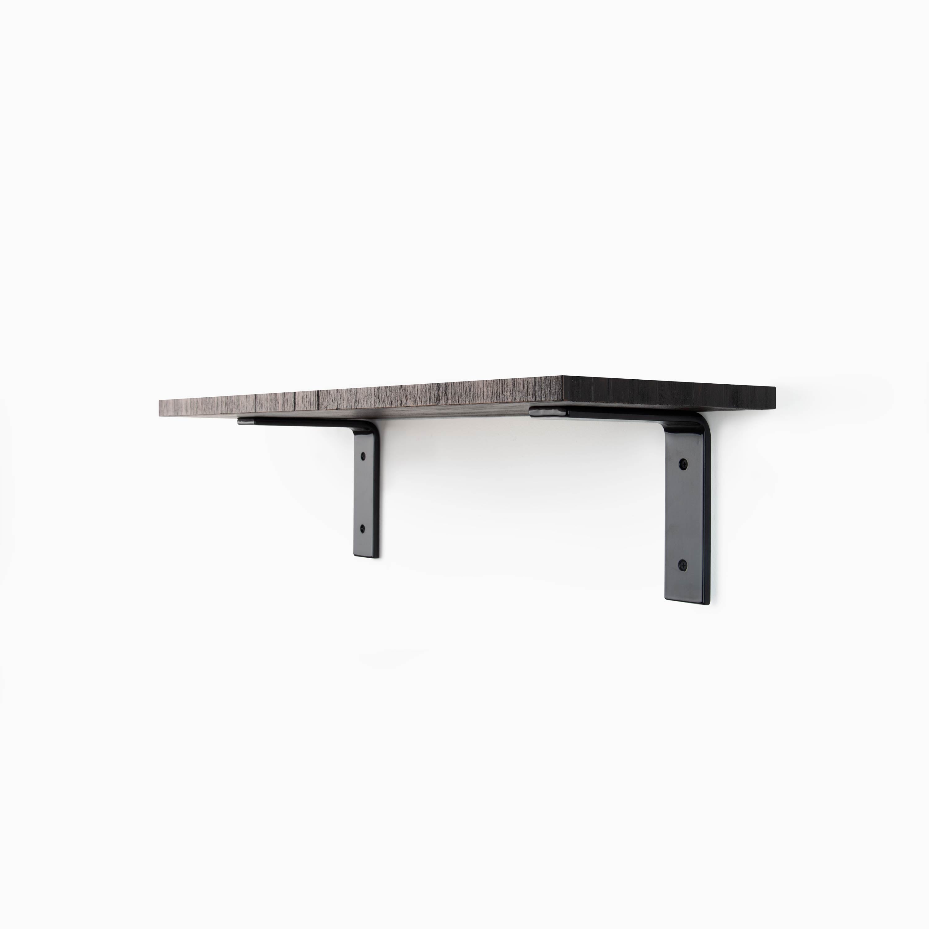 Leif Espresso Rustic Wall Shelf