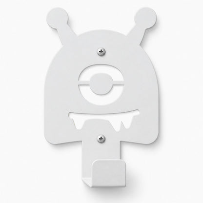 Little Hangups white monster wall hook for playful wall organization
