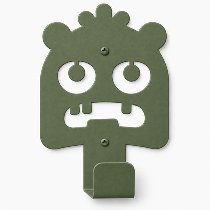 Little Hangups green monster wall hook for playful wall organization and hanging everyday items