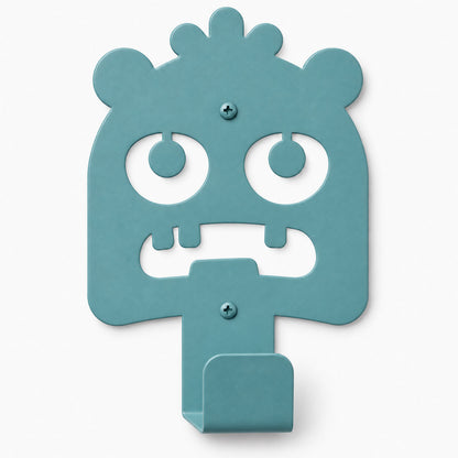 Little Hangups whimsical teal monster wall hook for playful wall organization and hanging everyday items