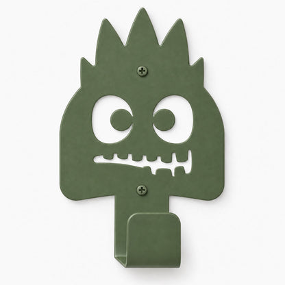 Little Hangups green monster wall hook for playful wall organization and hanging accessories