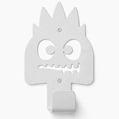 Little Hangups monster shaped wall hook in a minimalist metal design for playful wall decor and everyday organization