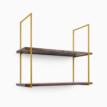 Lloyd Espresso Rustic Tiered Shelf