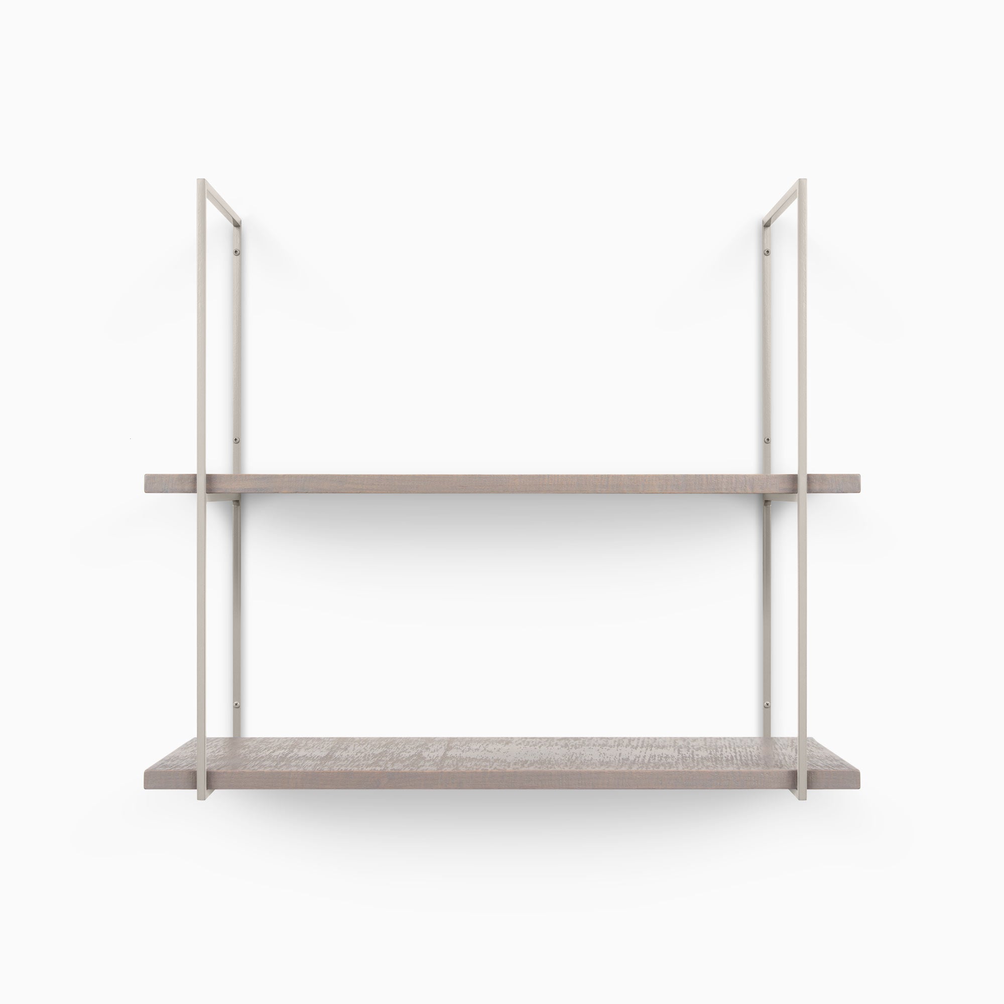 Lloyd Hatch Grey Rustic 2 Tiered Shelf