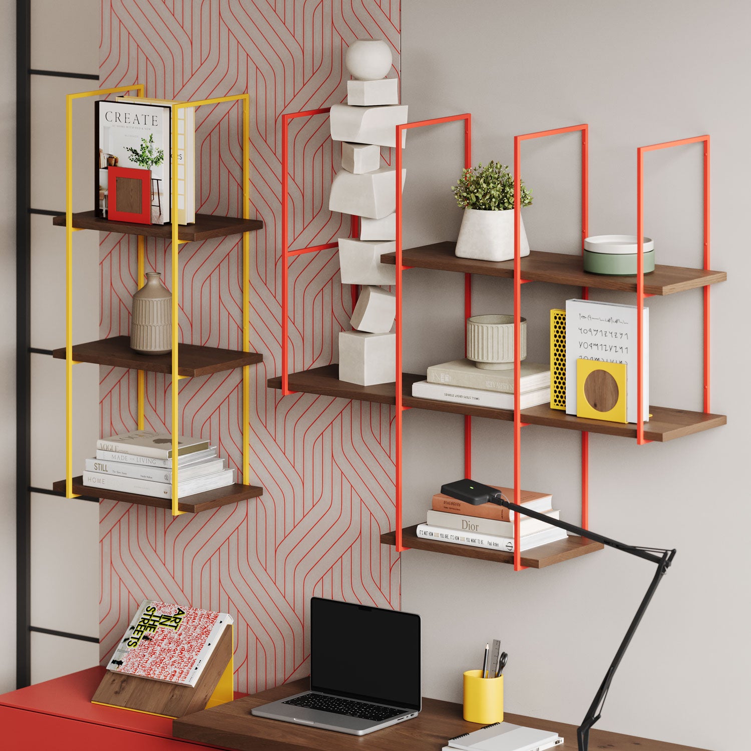 Lloyd Walnut Tiered Shelf