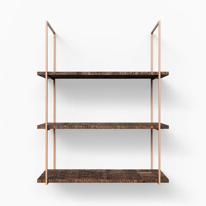 Lloyd Espresso Rustic 3 Tiered Shelf