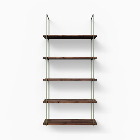 Lloyd Walnut 5 Tiered Shelf | Shelfology®