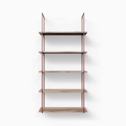 Lloyd Glazed White Oak 5 Tiered Shelf