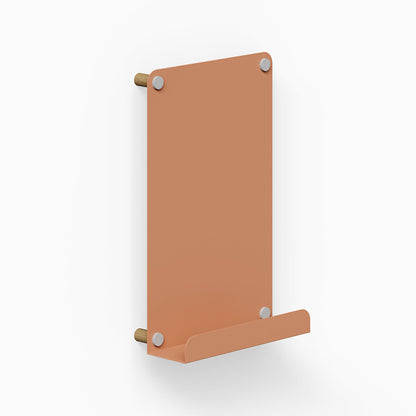 Morgan Magnet Ledge Board in clay color with minimalist design, featuring a sturdy ledge for organizing and displaying items on the wall.