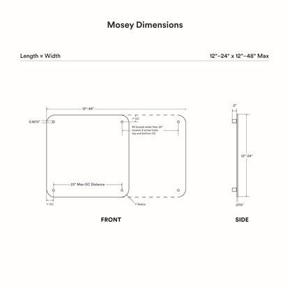 Mosey Dry Erase Board