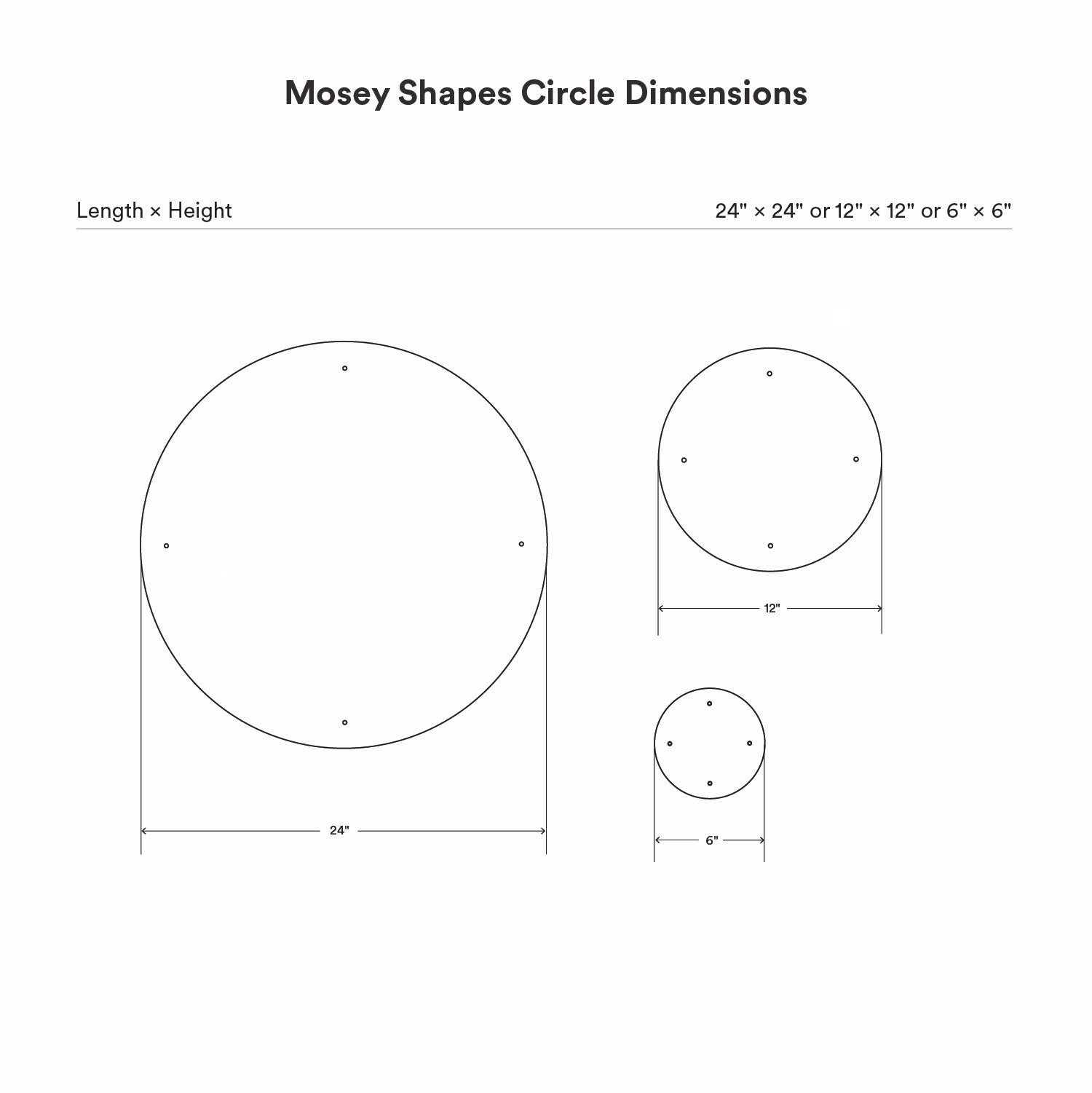 Mosey Shapes Circle Magnet Board