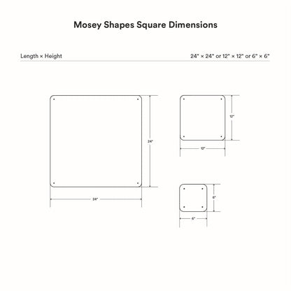 Mosey Shapes Square Magnet Board