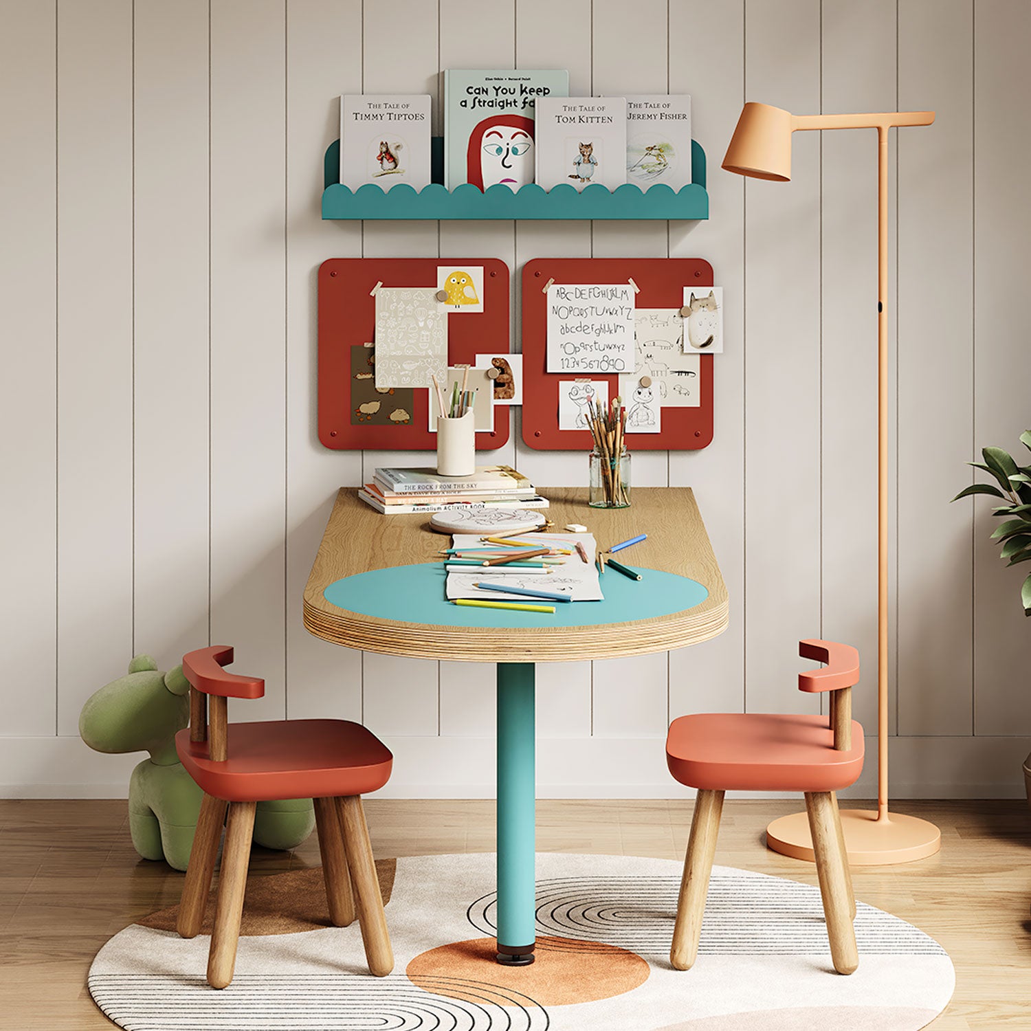 Moxie Peninsula Table (Baltic Birch - With Color Inlay)
