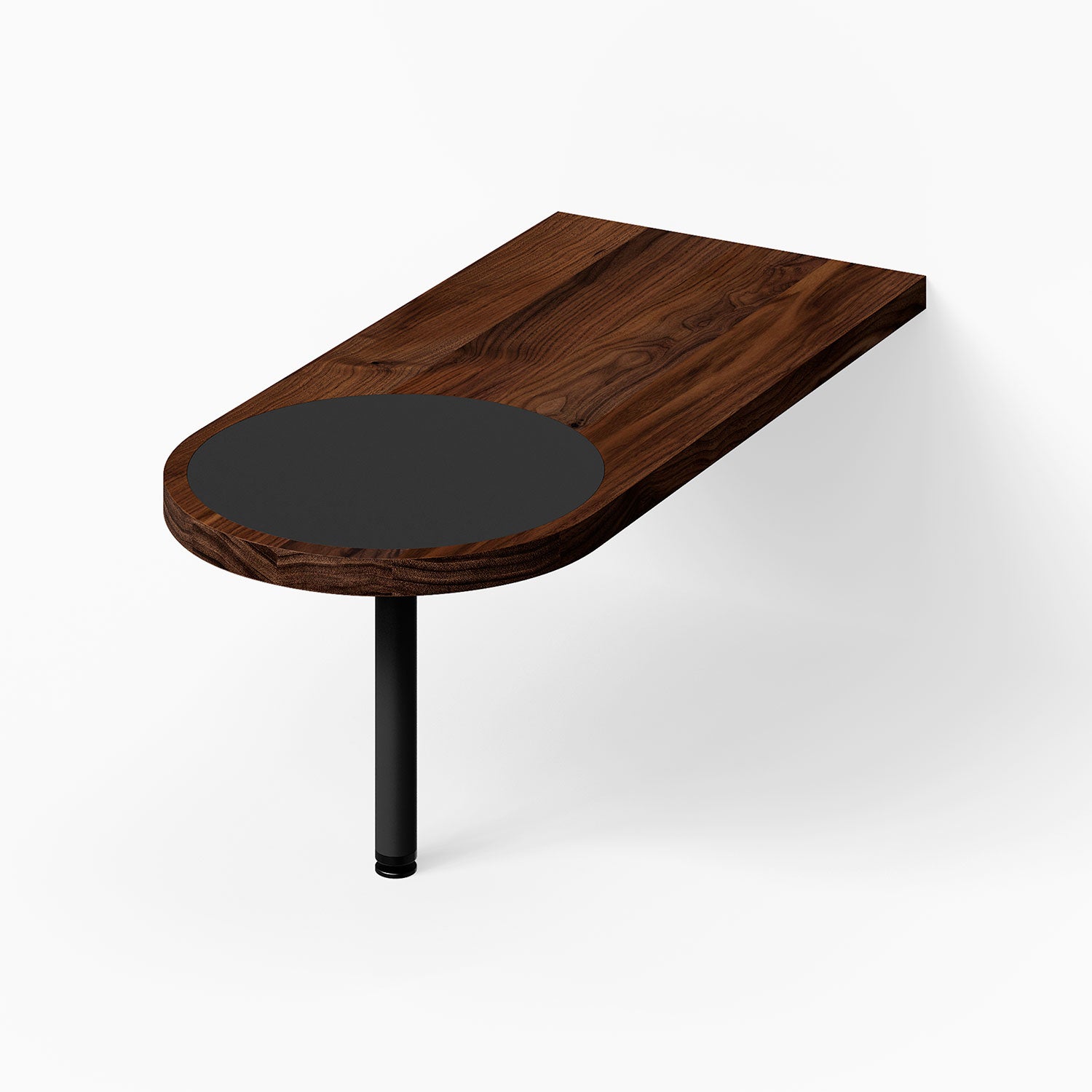 Moxie Peninsula Table (Walnut - With Color Inlay)